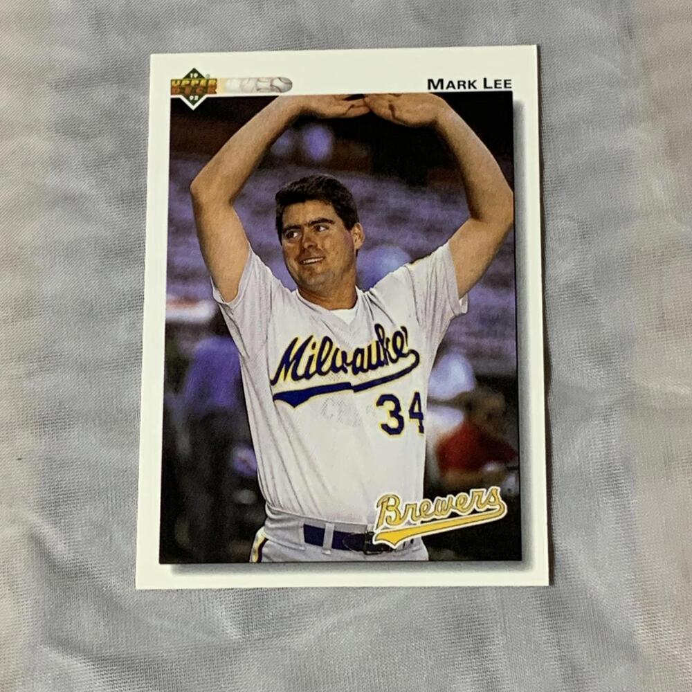 1991‎ Upper Deck Mark Lee Milwaukee Brewers Baseball Card #507